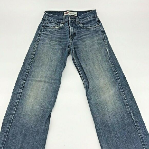 Levi’s Boys Jeans 569 Loose Straight Leg Medium Wash Size 12 Slim - Picture 1 of 4